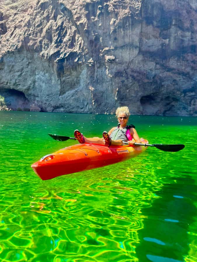 From Las Vegas: Kayak Rental to Emerald Cave Colorado River - Emerald Cave is photogenic, but not the whole show