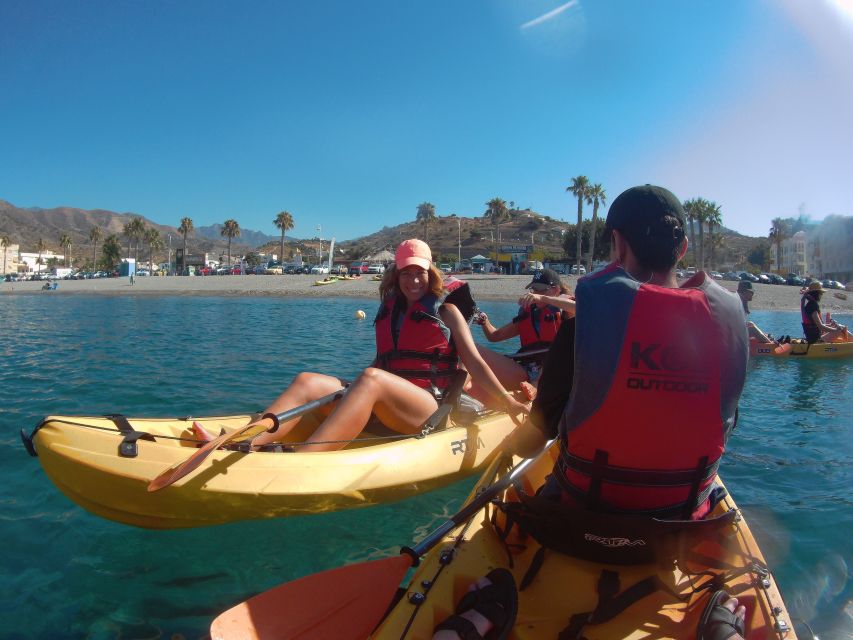 From Málaga: Cliffs of Maro-Cerro Gordo Guided Kayaking Tour - Calaisa Beach and the first coastal views