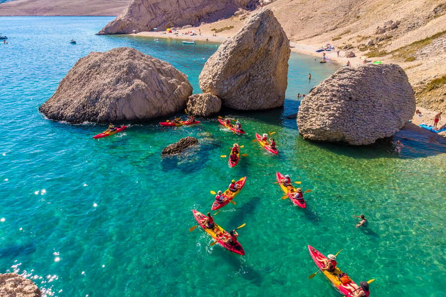 From Metajna/Novalja: Pag Bay Guided Sea Kayaking Tour - Key points at a glance