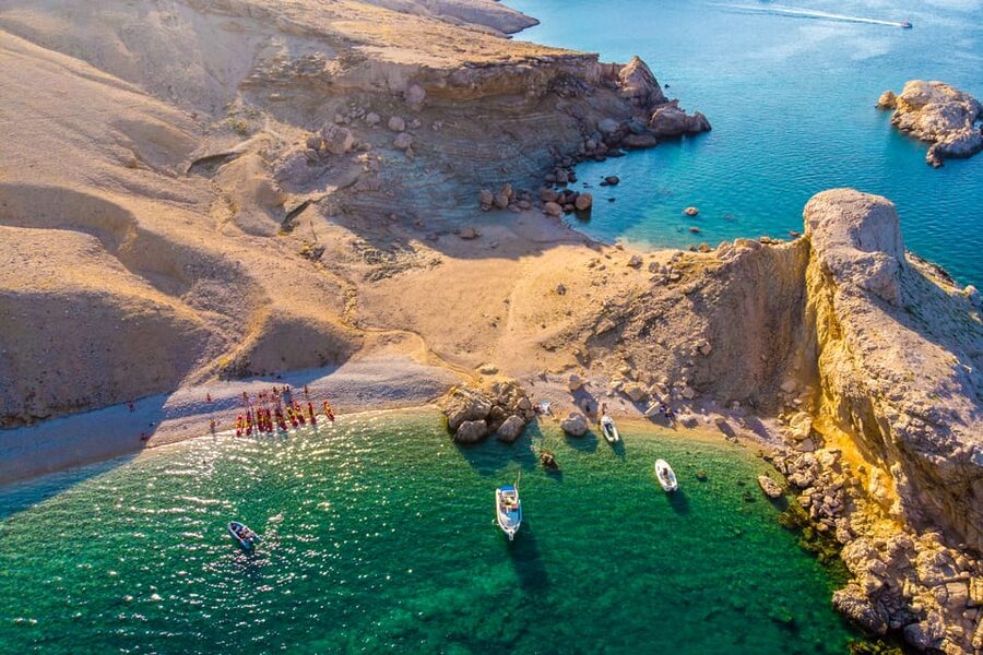 From Metajna/Novalja: Pag Bay Guided Sea Kayaking Tour - The guides and the feel of the outing
