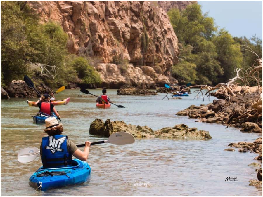 From Muscat: Al Qurum Beach Sunset Kayaking Experience - What happens from the beach to the water
