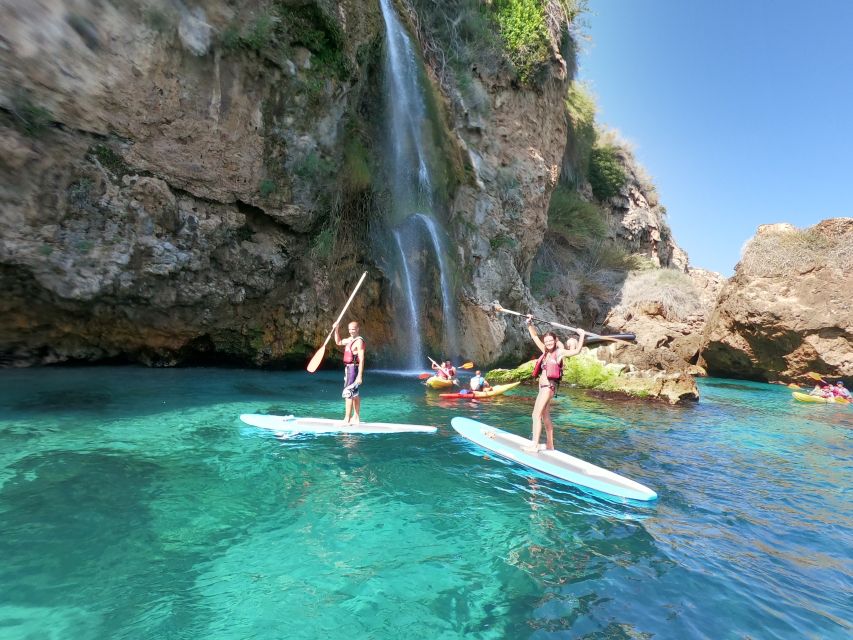From Nerja: Guided Paddle Surf Cliffs and Maro Waterfall - Who should book this Nerja water trip?