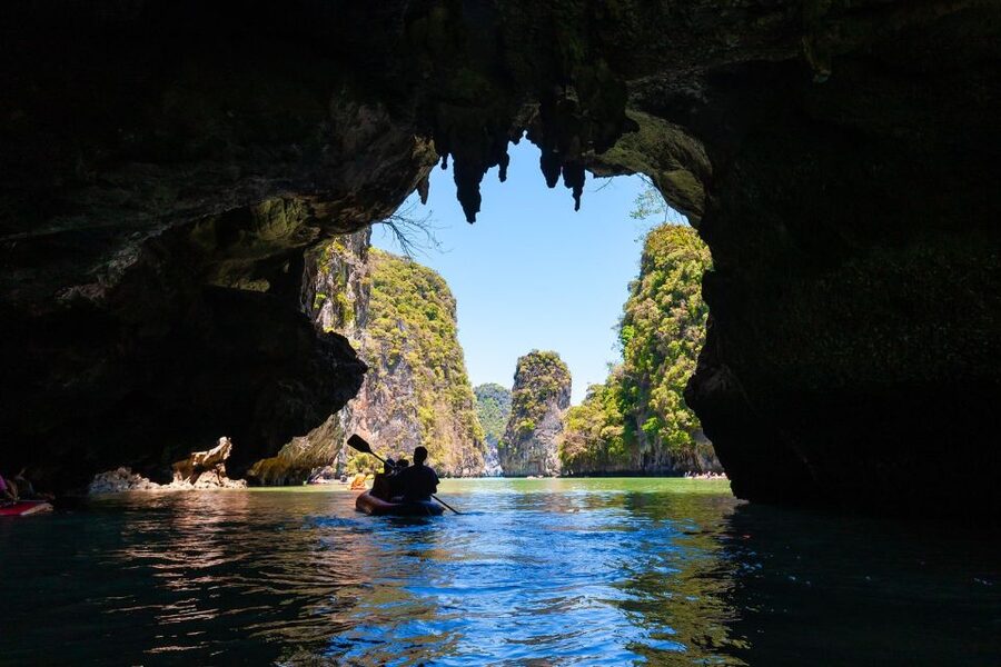 From Phuket: Phang Nga Bay and Canoeing Tour by Big Boat - James Bond Island and Khao Phing Kan