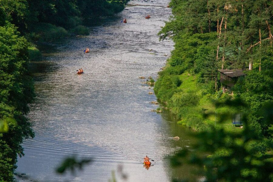 From Prague: Sazava River Canoe Day Trip for All Levels - Learning the canoe before the river gets lively