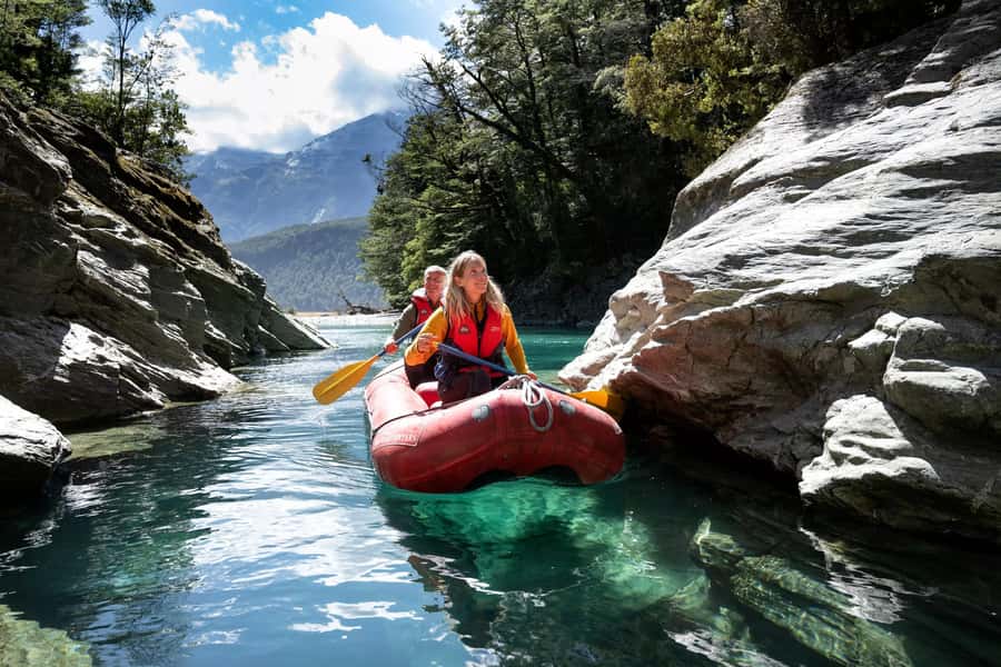 From Queenstown: Dart River Canoe & Jet Boat Day Trip - The one-hour jet boat ride reaches the wild country