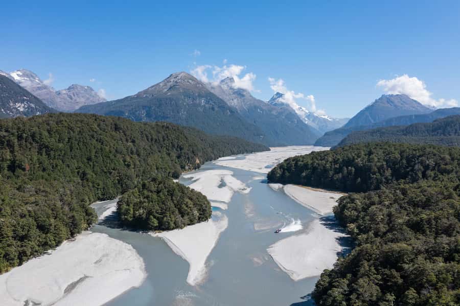 From Queenstown: Dart River Canoe & Jet Boat Day Trip - Paradise Valley brings the film scenery back into view