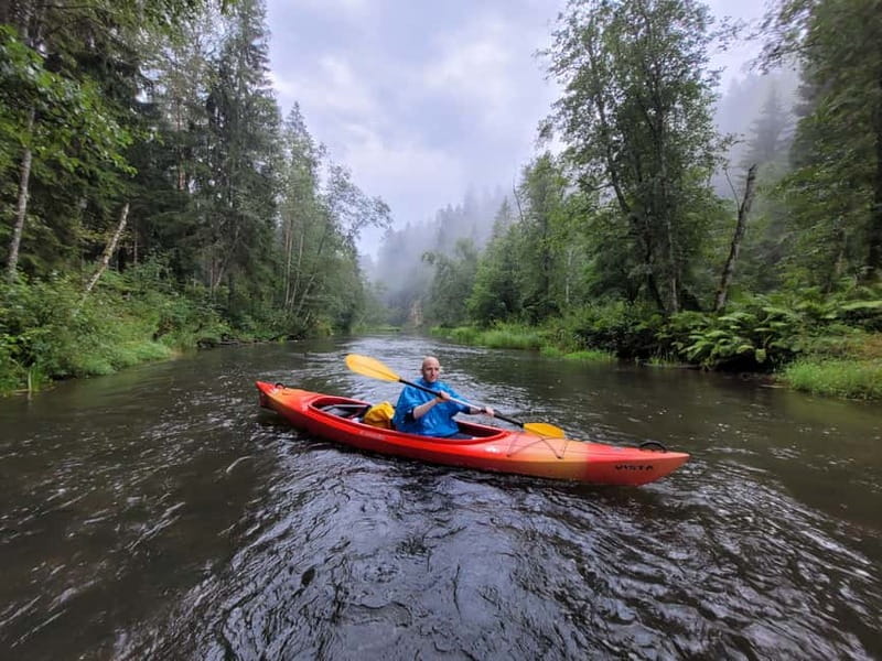 From Riga: Full-Day Scenic Gauja River Valley Kayaking Trip - Getting on the water with the right boat