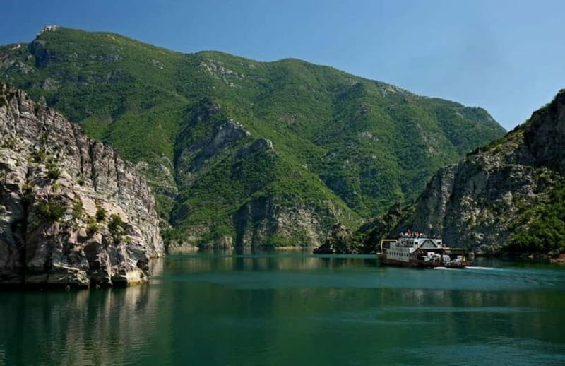 From Shkodra: Koman Lake Adventure with Boat Ride & Kayak - From Hotel Rozafa to the Koman terminal