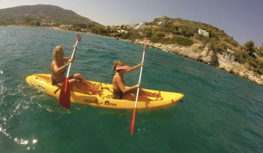 From Sidari, Corfu: Private Canoe Rental with Life Vest - Paddling along Sidari’s clear water