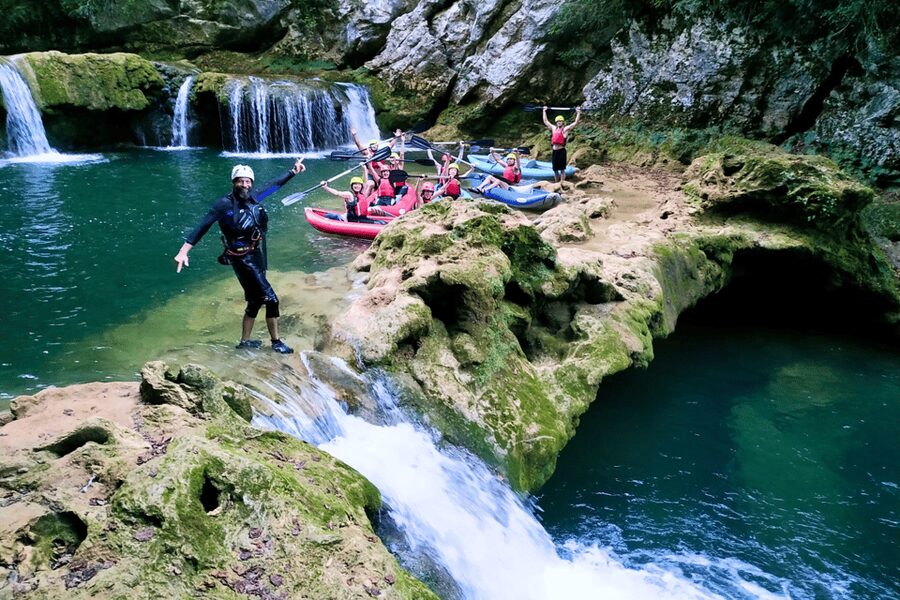 From Slunj: Mreznica Kayaking Adventure - A 20-minute break for swimming and photographs