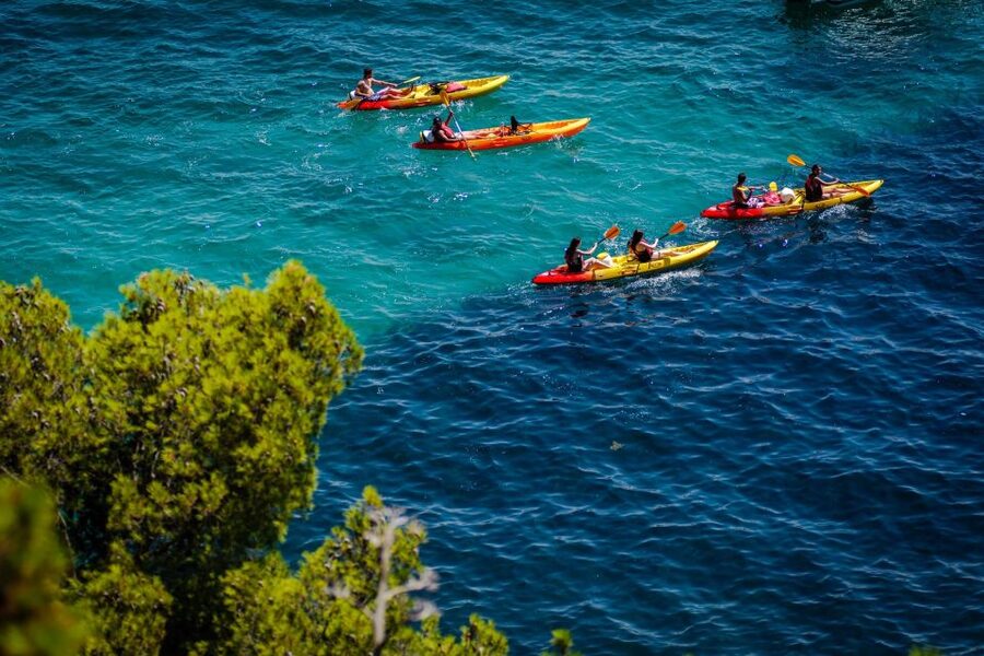 From Split: Sea Kayaking Tour - Arriving at Bene Beach on Marjan Hill