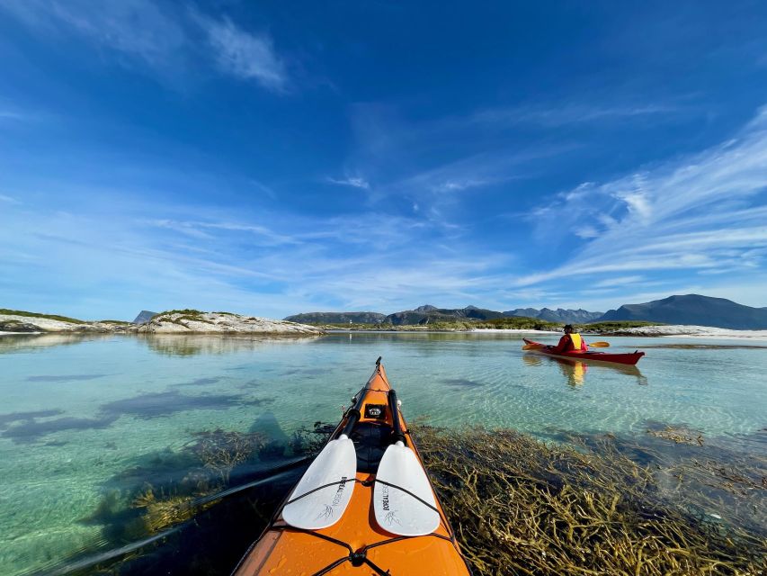 From Tromsø: Kayak trip with lunch and sauna at Sommarøy - What the $244 price really covers