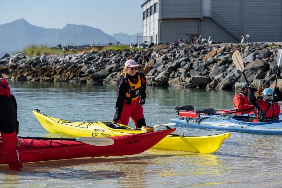 From Tromsø: Sea Kayaking Tour at Sommarøy - Getting ready at the activity center