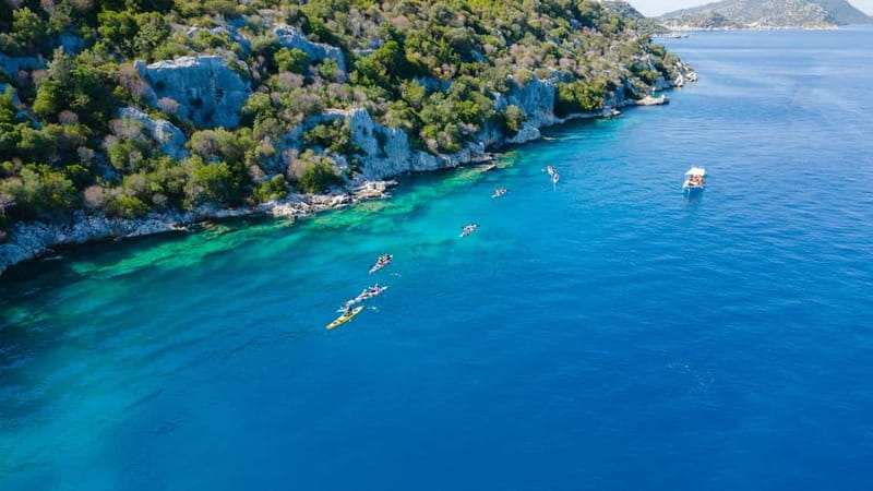 From Ucagiz: Kekova Sea Guided Kayaking Tour - Lunch adds real value to the $47 price