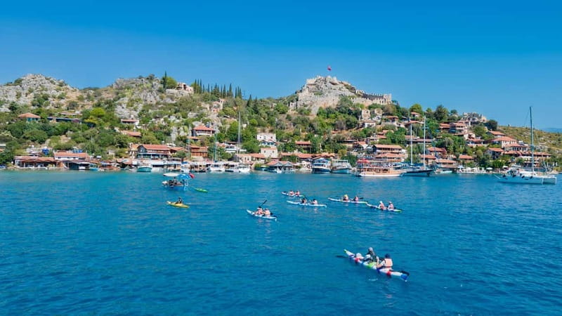 From Ucagiz: Kekova Sea Guided Kayaking Tour - Tersane Bay: your main swimming break