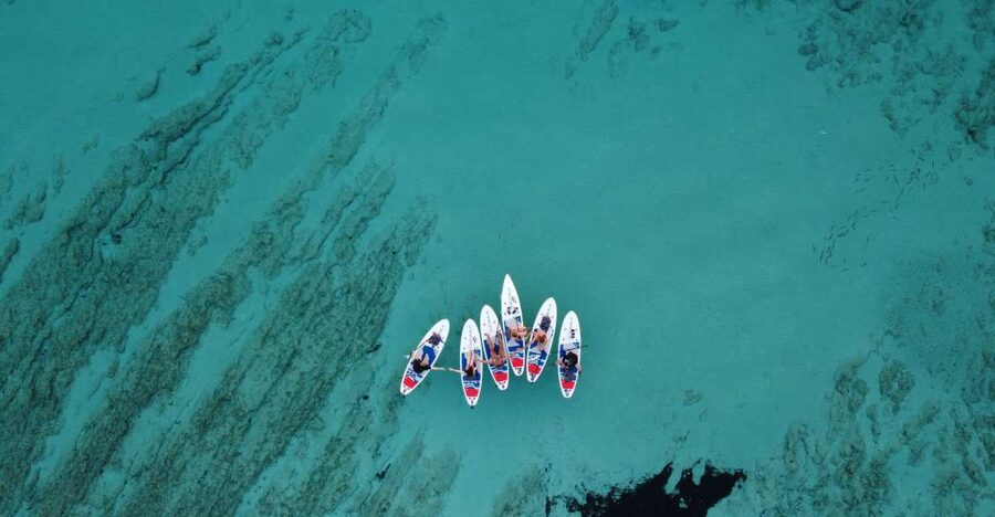 From Zadar: Full Day Dugi Otok Guided Paddle Board Tour - Starting on the water with full SUP equipment