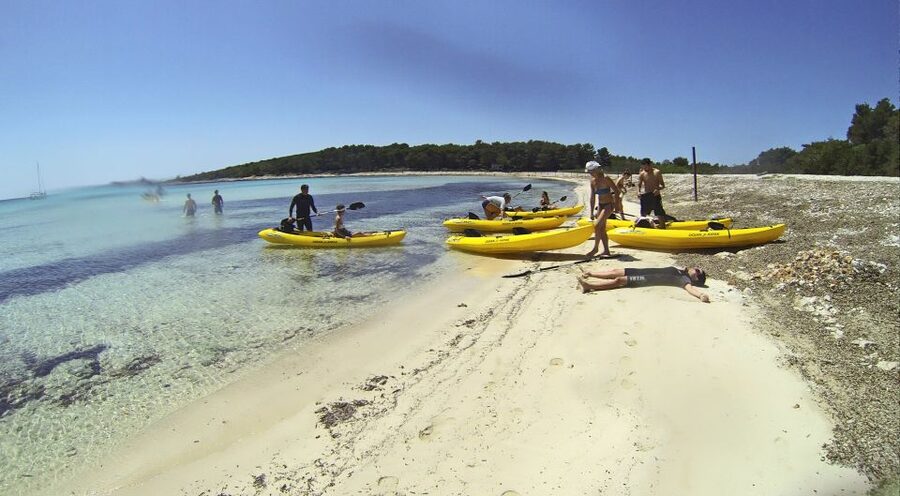 From Zadar: Full-Day Kayaking Tour in Dugi Otok - Sakarun Beach and a game of picigin