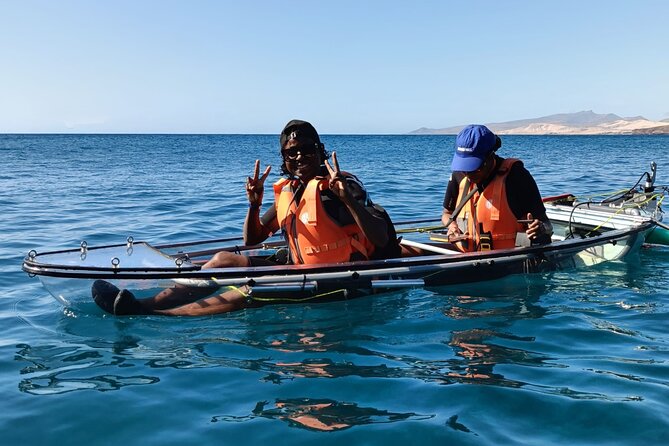 Fuerteventura: Transparent Electric Kayaks with Guide - Coastal views beyond the clear hull