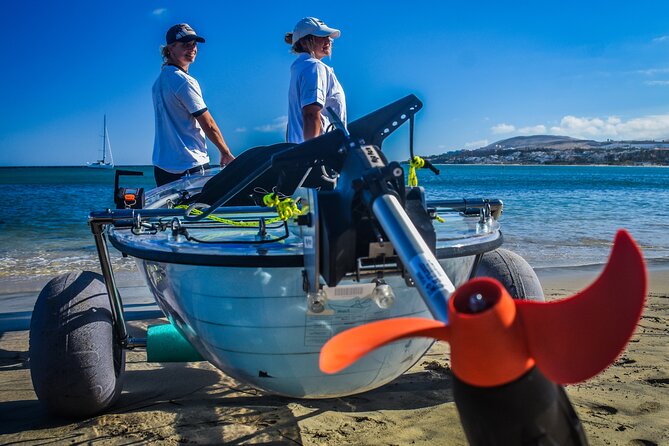 Fuerteventura: Transparent Electric Kayaks with Guide - Meeting in Tarajalejo and getting ready