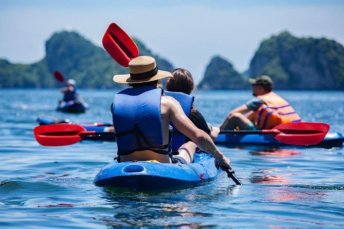 Full day deep water soloing - Kayaking in Cat Ba - Ha Long Bay. - Lunch at noon, with the bay as your dining room