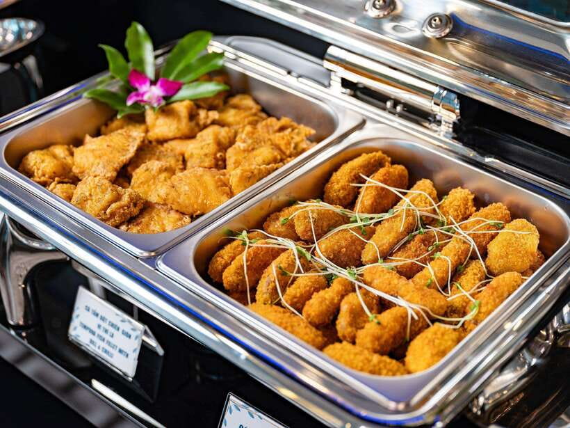 Full Day Ha Long Cruise With Swimming, Kayaking and Music - Seafood buffet at sea