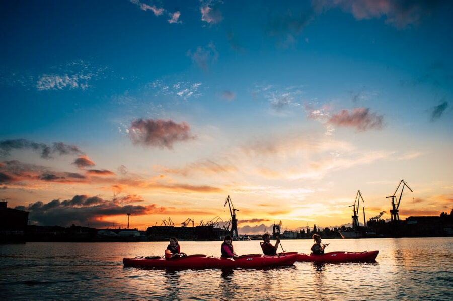 Gdansk: Sunset Kayak Tour - Paddling the Motlawa past Gdansk’s historic core