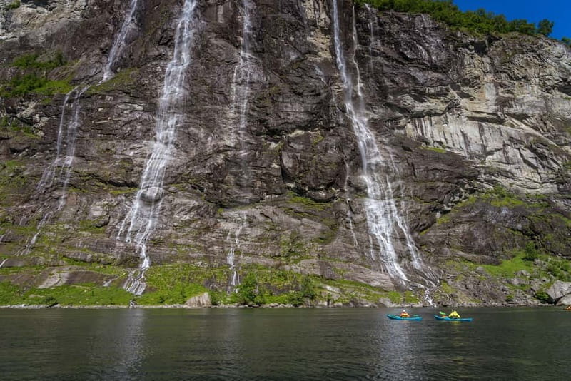 Geiranger: Kayak Tour with Waterfall Views - Paddling Toward the Seven Sisters
