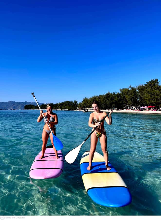 Gili SUP Or Kayak With Drone Shoot . Daylight Or Sunrise - Guide quality can shape the whole outing
