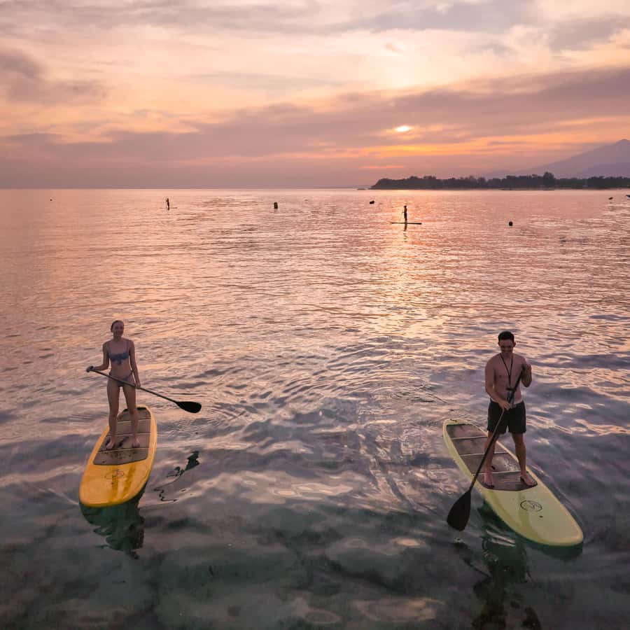 Gili Trawangan: Stand-Up Paddle with Drone Shot & Guide - The drone photo and what it adds