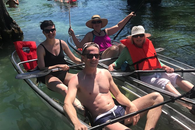 Glass Bottom Kayak Eco Tour through Rainbow Springs - Getting set up with the clear kayaks