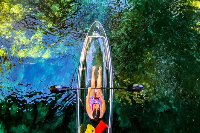 Glass Bottom Kayak Tours of Silver Springs - Following the spring route and watching below