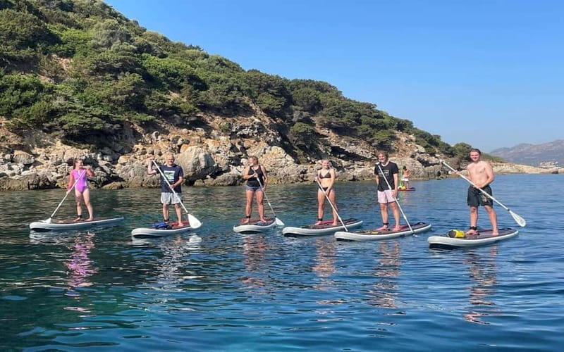 Golfo Aranci tour SUP Paddleboard Dolphin watching, aperitif - Breakfast or aperitif on the water