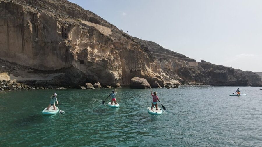 Gran Canaria : 2h Stand Up Paddle board lessons - Learning to stand, paddle, and stay balanced