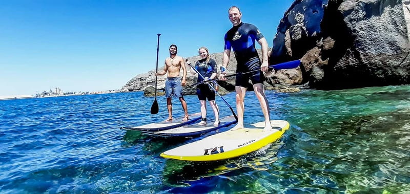 Gran Canaria: Stand-Up Paddle Lesson & Snorkeling Tour - Meeting at Lidl and riding in the van