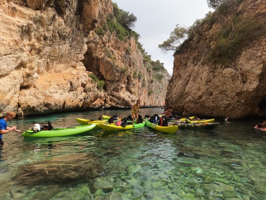 Granadella: Caló, Cova Llop Marí, and Ambolo Kayak Trip - Timing, Parking, and What to Pack