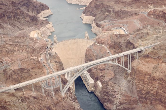 Grand Canyon Helicopter Tour and River Raft or Emerald Cave Kayak - The helicopter flight over Hoover Dam and Lake Mead