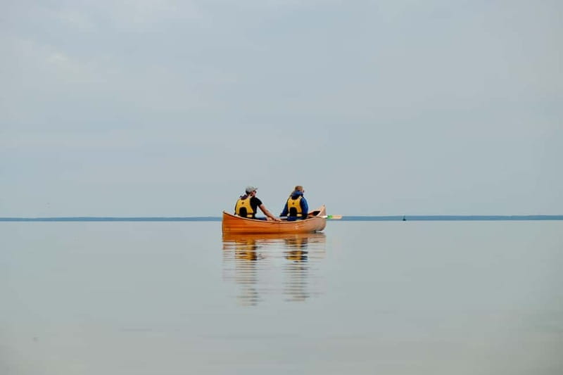Guided Canoe Tour of the Curonian Spit Lithuania - Getting comfortable in the canoe at Pervalka