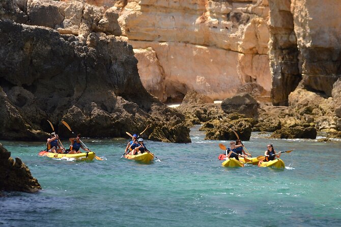 Guided Kayak Tour: Exploring Benagil Caves - The beach stop and swimming time