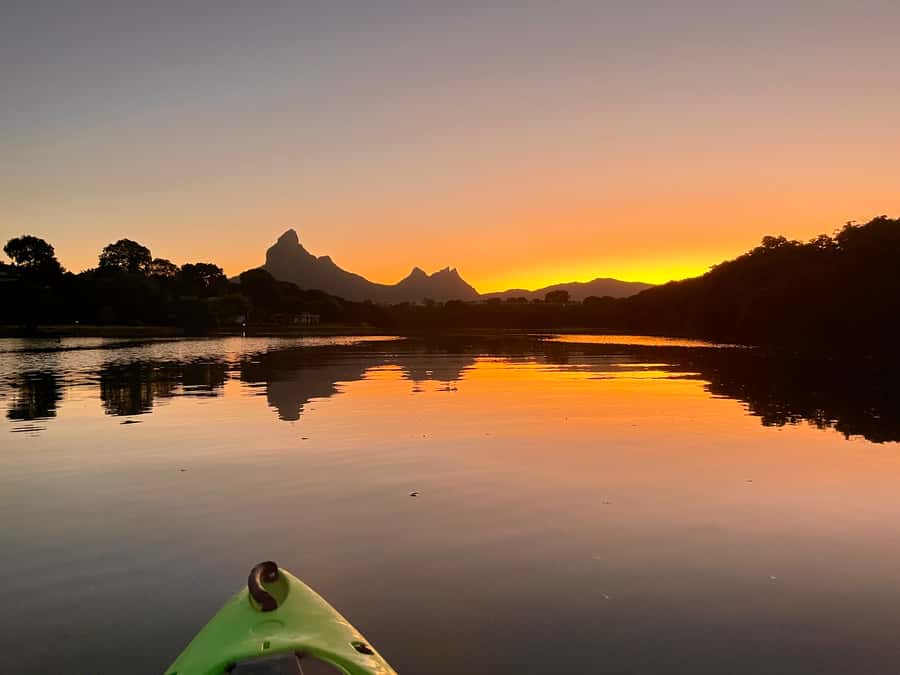 Guided Sundowner Kayak Tour - Returning with the sunset behind you