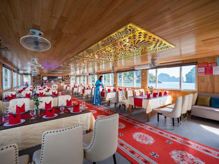 Ha Long: Afternoon Cruise with Lunch, Kayaking, and Swimming - Titop Island for views and a swim