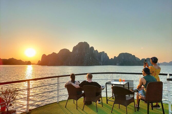 Ha Long Bay Cruise Day Tour - Cave, Kayaking, Swimming & Lunch - Ti Top Island: swim or climb