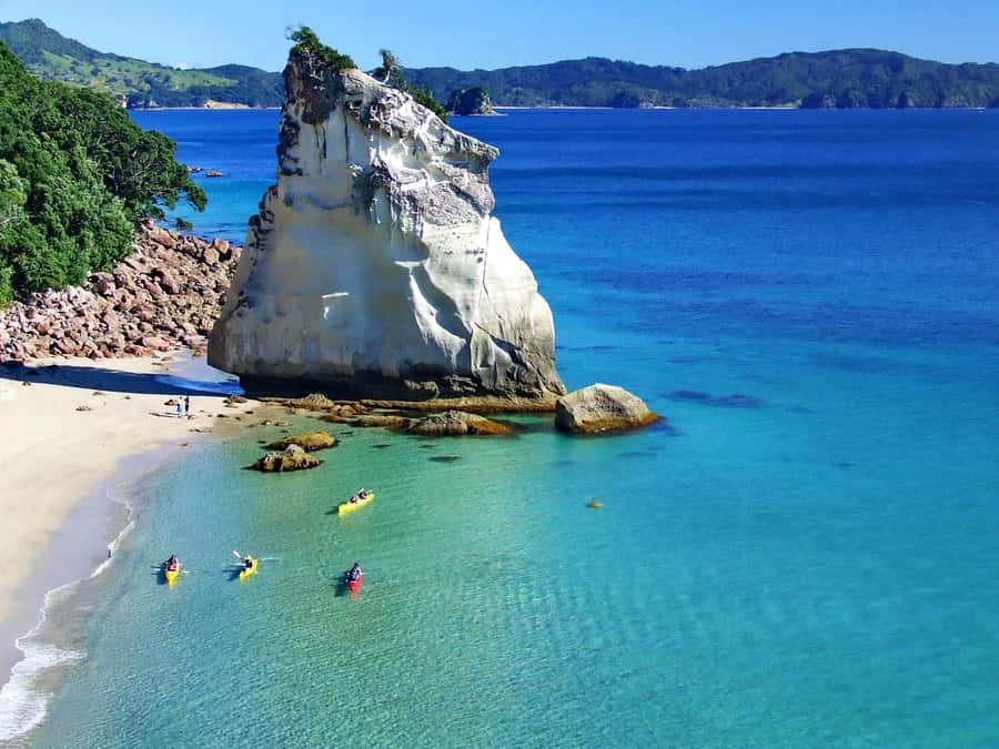 Hahei: Cathedral Cove Kayak Tour - Refreshments included - Paddling through the Hahei Marine Reserve