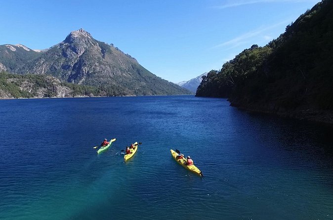 Half a day of kayaking on the Nahuel Huapi lake in private service - Mate, snacks, and the Argentine touch