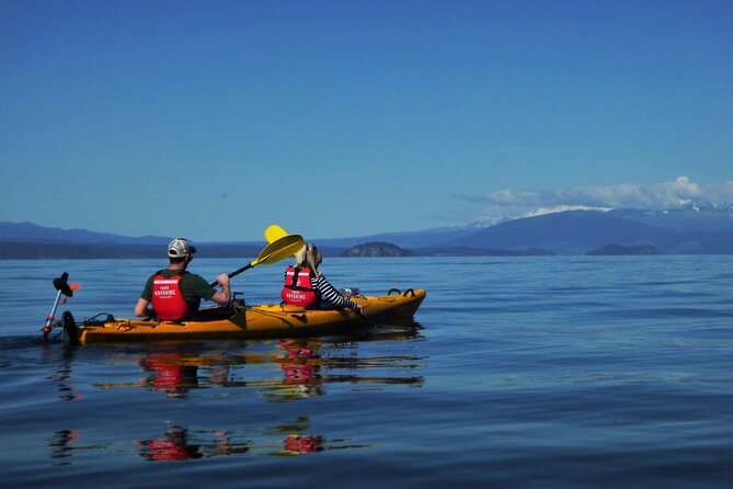 Half-Day Kayak to the Maori Rock Carvings in Lake Taupo - Reaching the Maori Rock Carvings at Mine Bay