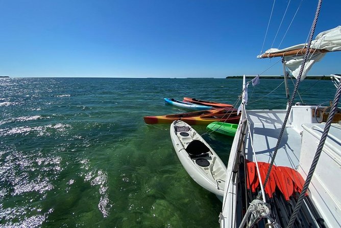 Half-Day Trip from Key West with Kayaking, Snorkeling & Sunset - Sailing out through Key West Harbor