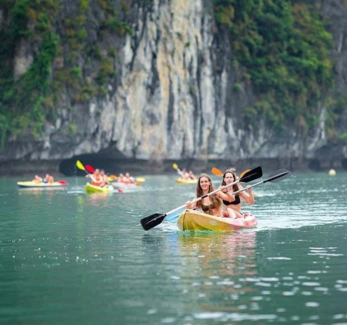 Halong 6 Hours Cruise: Kayak, Cave, Lunch, Beach & Island - Kayaking through Luon Cave is the active highlight