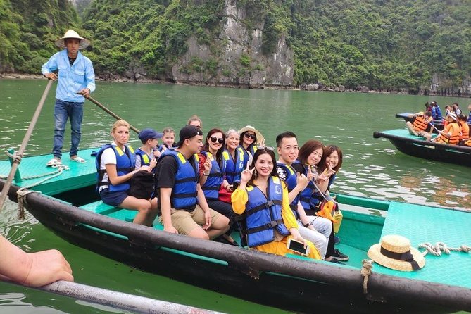 Halong Bay Day Tour With Titop Island, Cave, Kayak & Lunch - Tuan Chau Island and the first cruise views