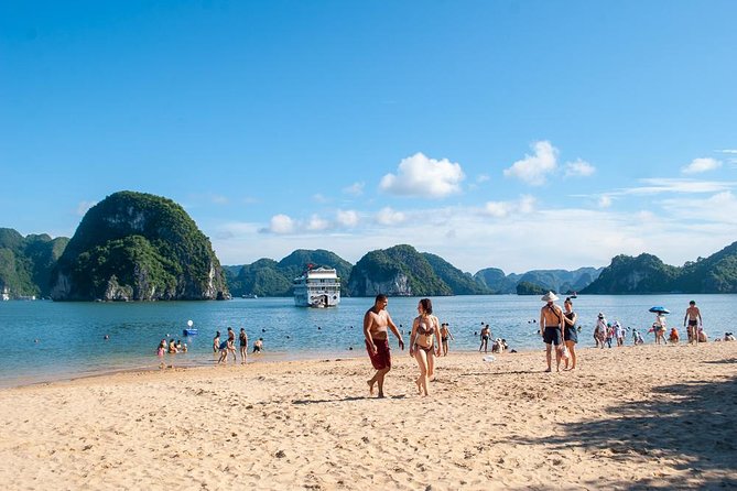 Halong Bay Day Tour With Titop Island, Cave, Kayak & Lunch - The sunset party and ride back to Hanoi