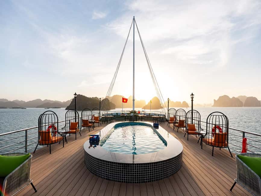 Halong Bay: Luxury Day Cruise w/ Pool, Kayak, Free Transfer - What $26 really buys you on Halong Bay