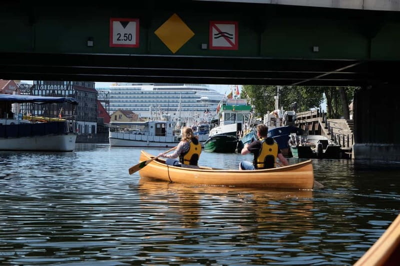 Handcrafted Canoe Tour of Klaipeda - Starting beside the cruise ships